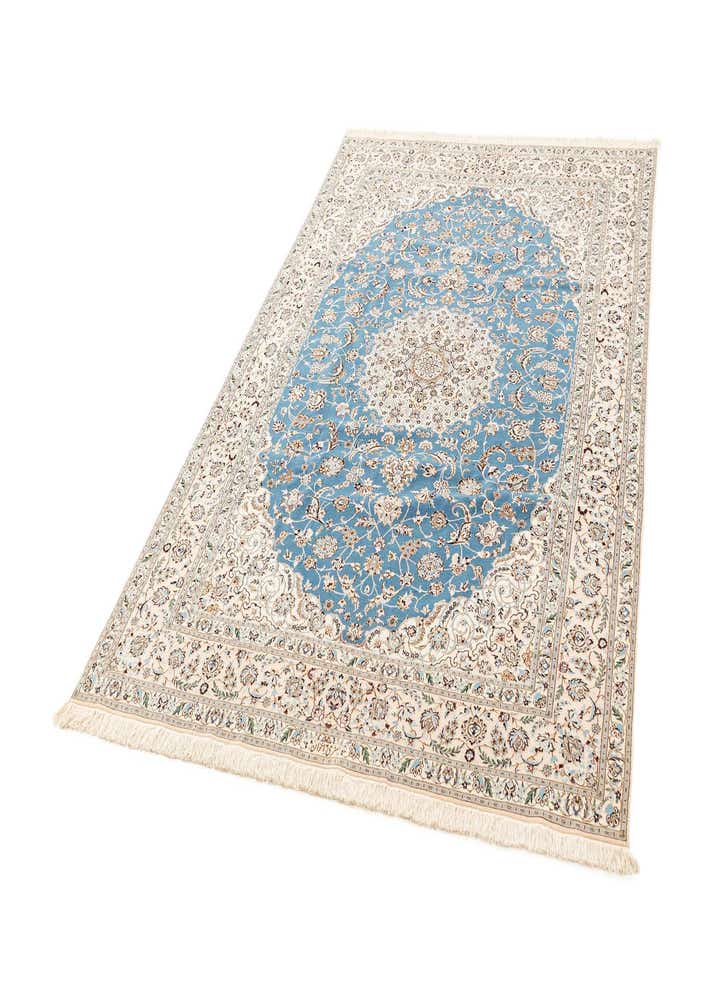 6' 8 x 10' 2 Hand Knotted Nain Rug