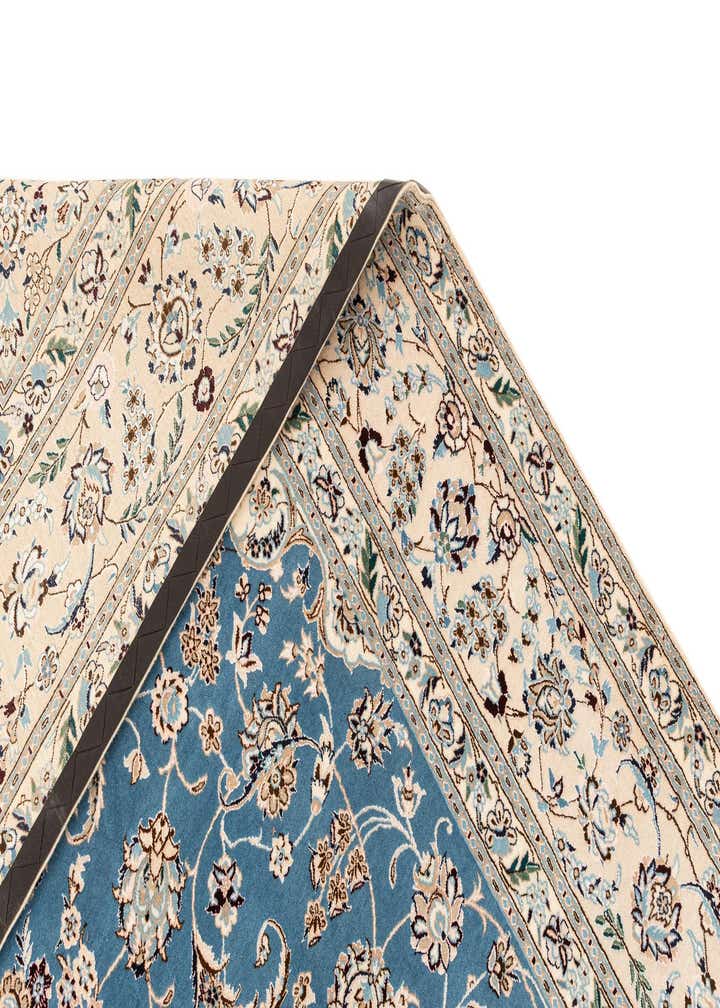 6' 8 x 10' 2 Hand Knotted Nain Rug