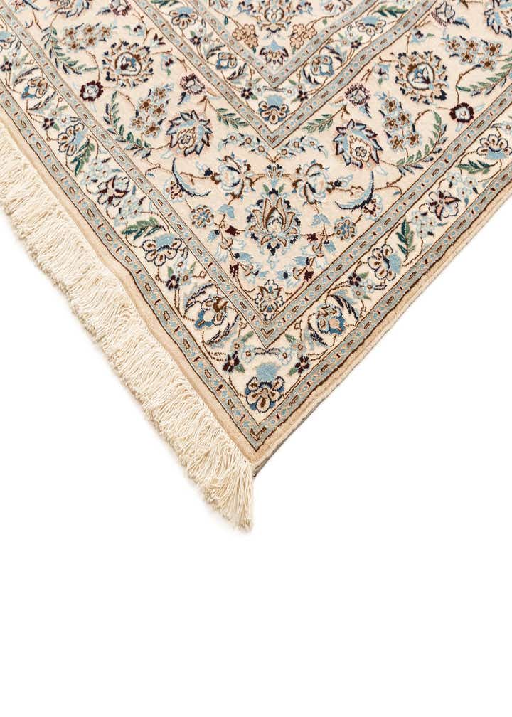 6' 8 x 10' 2 Hand Knotted Nain Rug