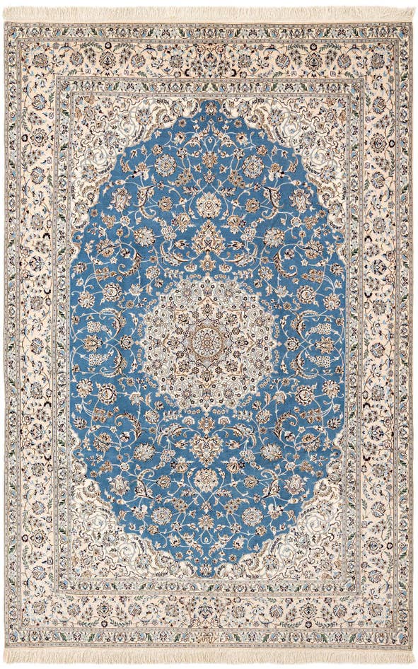 Detail image of 6' 8 x 10' 2 Hand Knotted Nain Rug