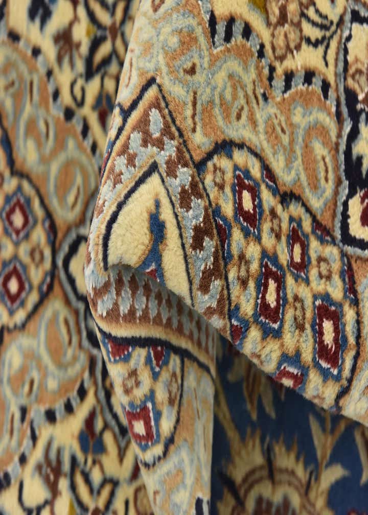 8' x 11' 3 Hand Knotted Nain Persian Rug