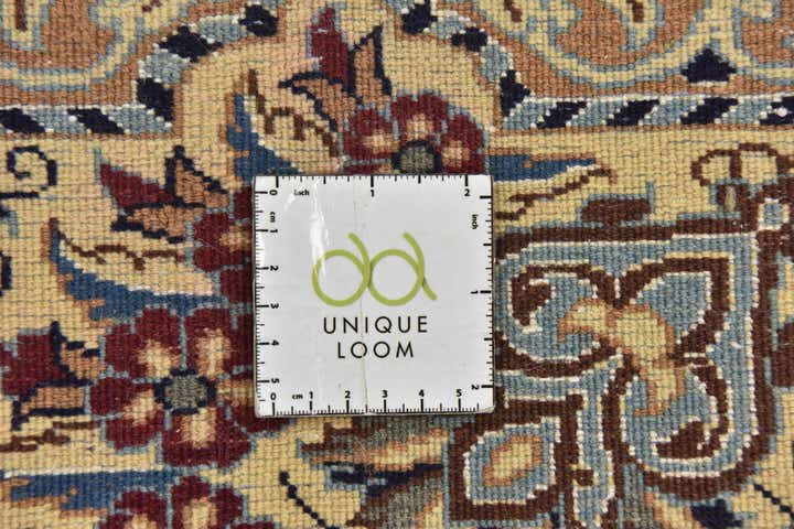 8' x 11' 3 Hand Knotted Nain Persian Rug