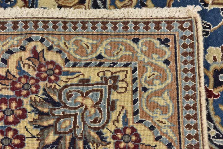 8' x 11' 3 Hand Knotted Nain Persian Rug