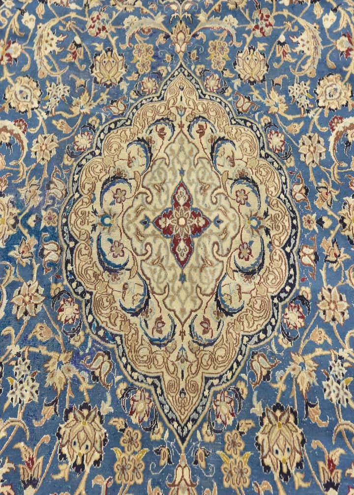 8' x 11' 3 Hand Knotted Nain Persian Rug