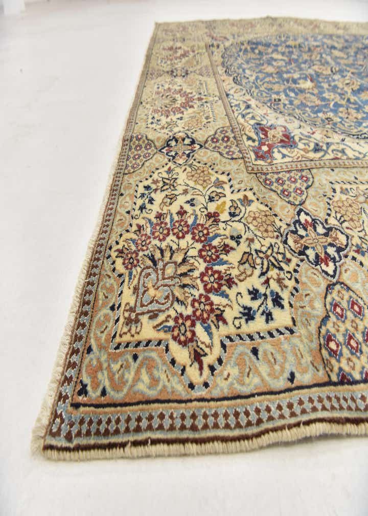 8' x 11' 3 Hand Knotted Nain Persian Rug
