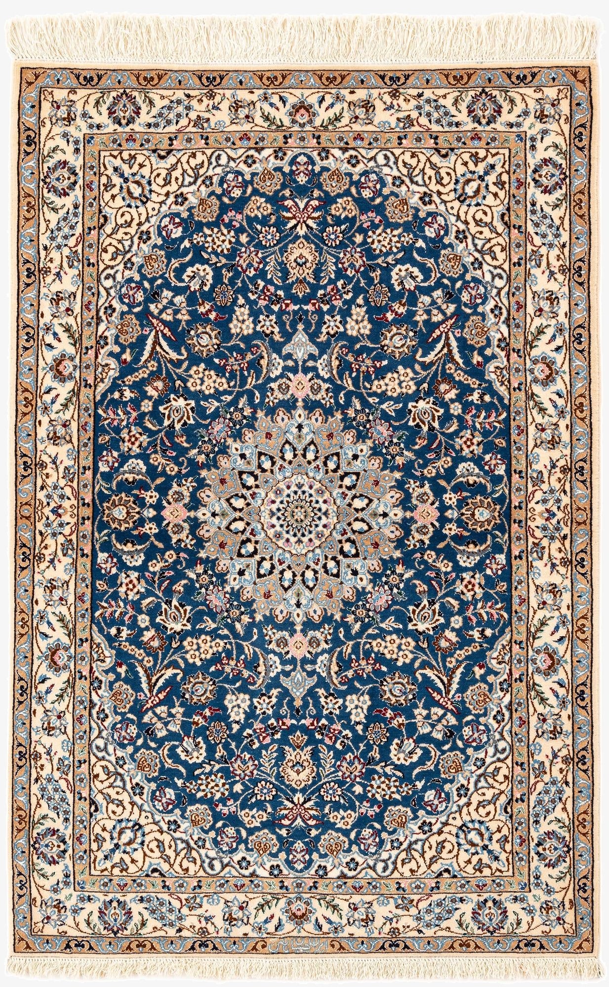2' 11 x 4' 6  Hand Knotted Nain Rug