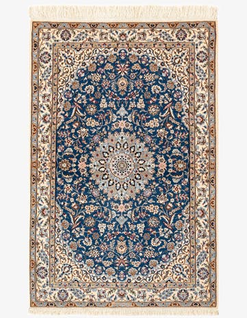 2' 11 x 4' 6 Hand Knotted Nain Rug