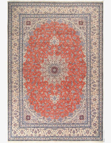 14' 9 x 21' 6 Hand Knotted Nain Persian Rug
