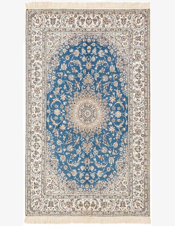 4' 10 x 7' 11 Hand Knotted Nain Rug