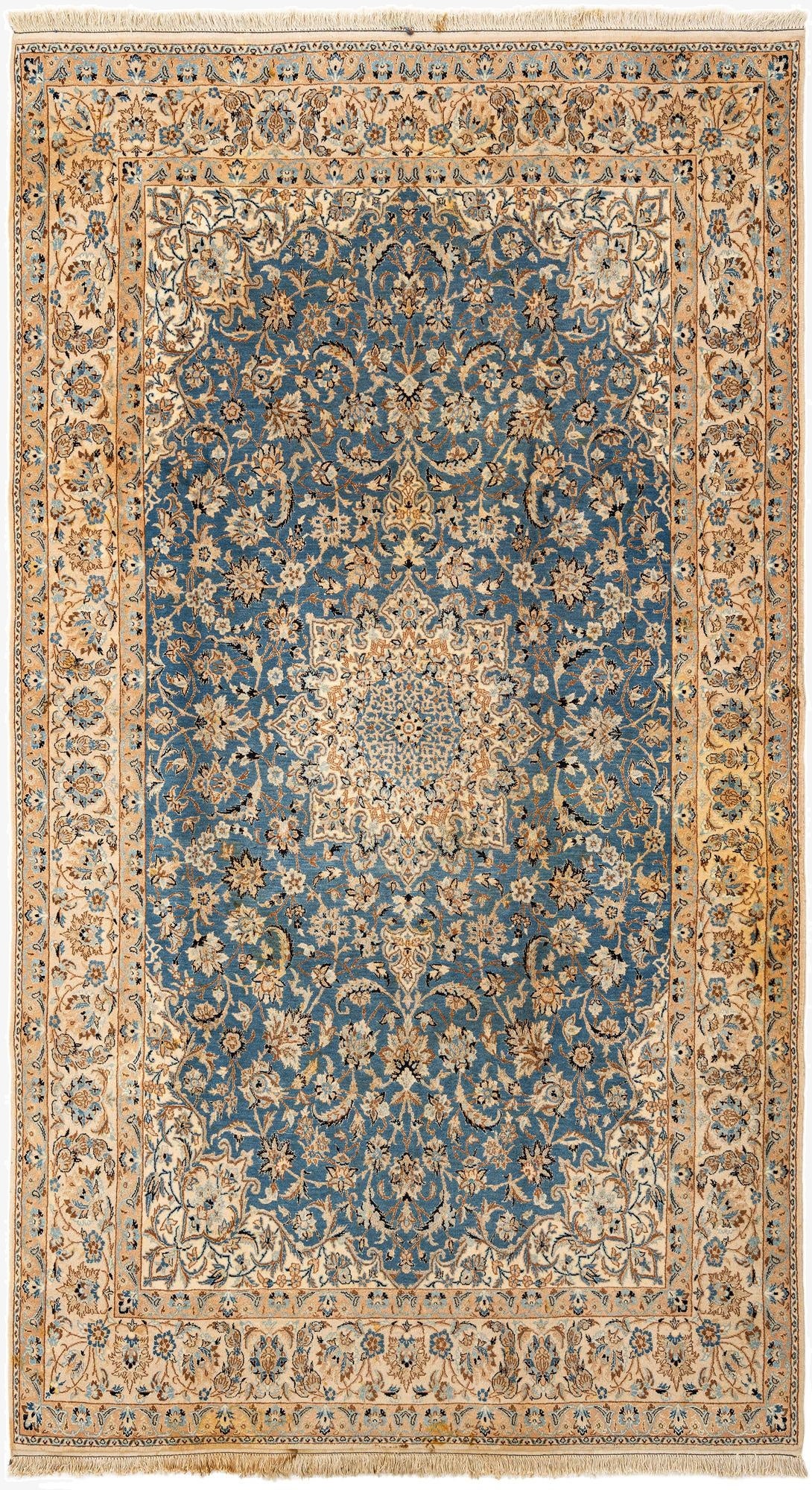 5' 4 x 9' 6  Hand Knotted Nain Rug