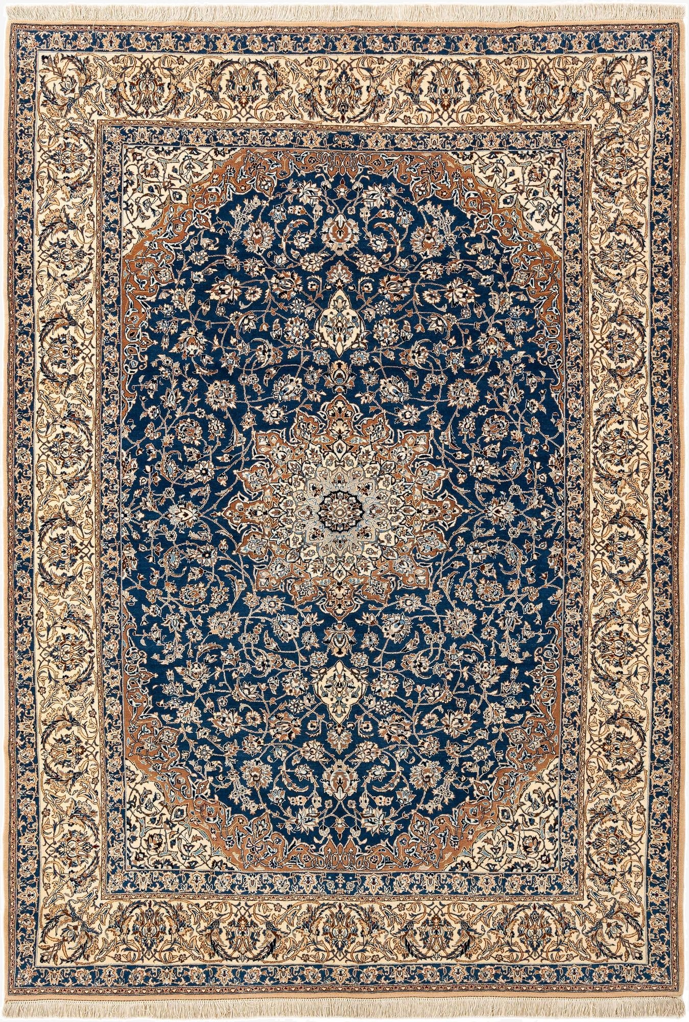 5' 7 x 7' 10  Hand Knotted Nain Rug