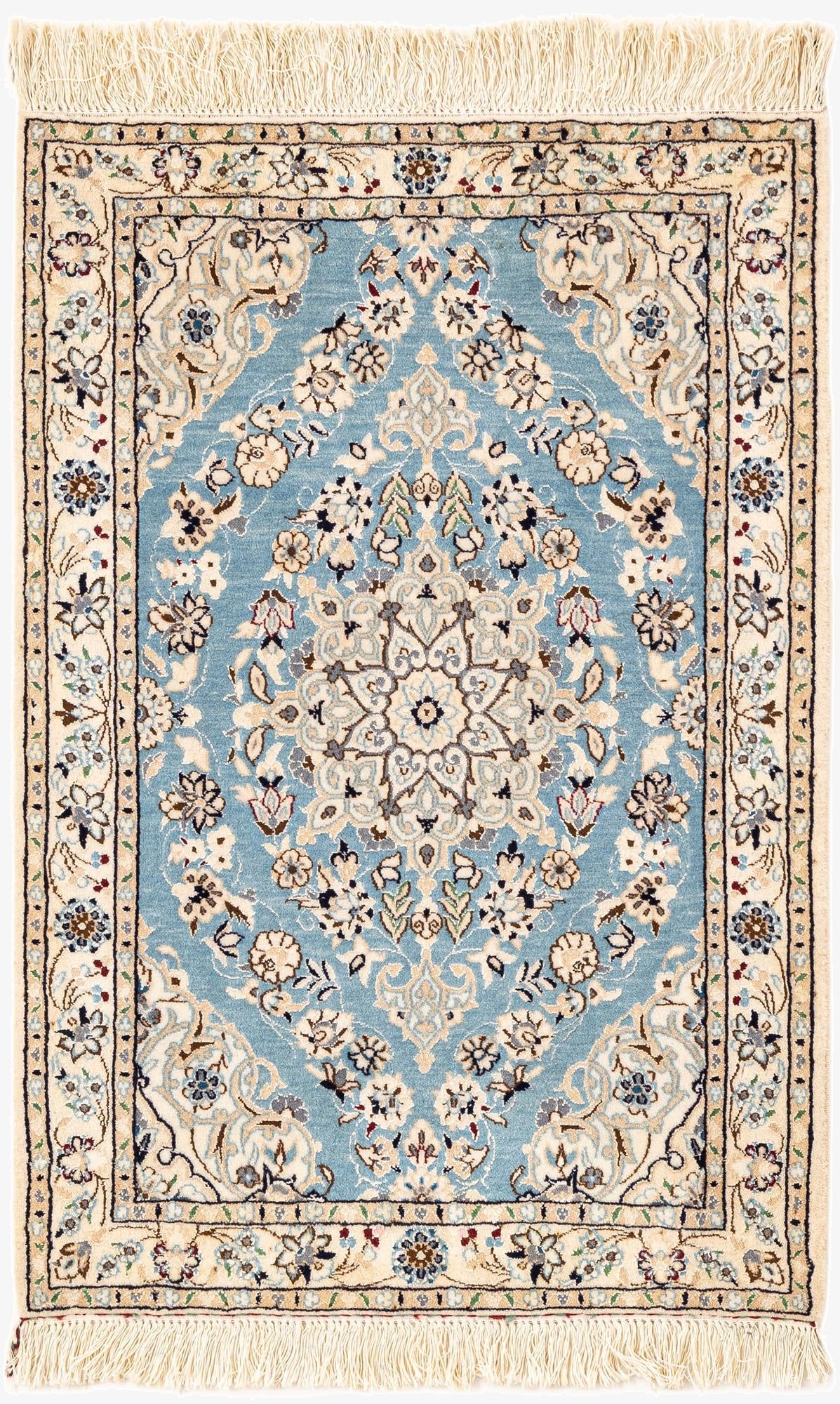 2' x 2' 11  Hand Knotted Nain Rug