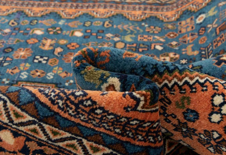 Detail image of 3' 7 x 5' 1 Hand Knotted Nasrabad Persian Wool Rug