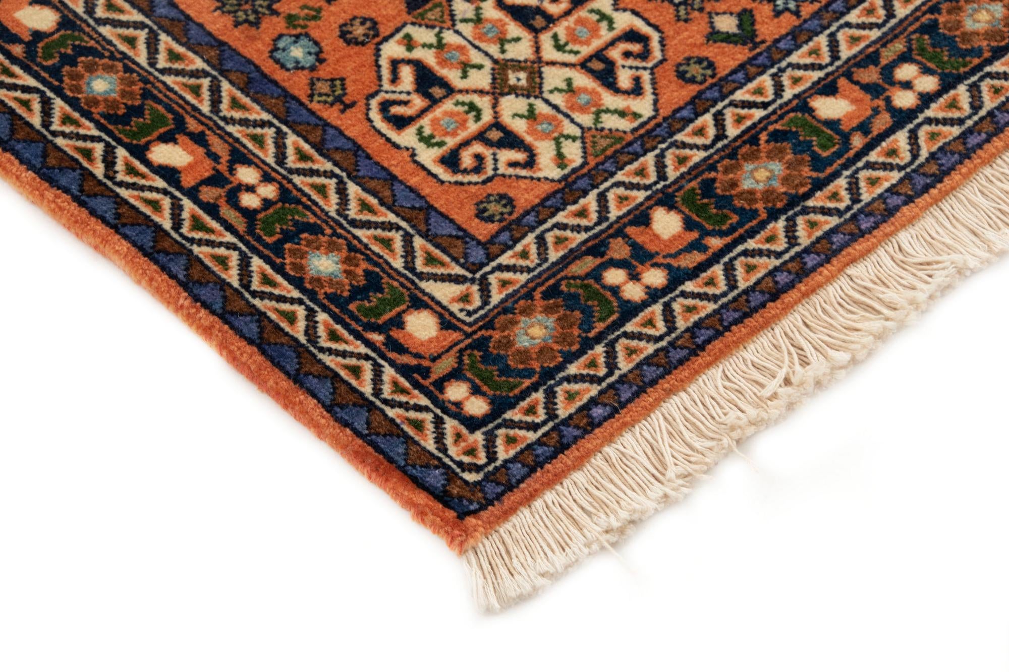 3' 7 x 5' 1 Hand Knotted Nasrabad Persian Wool Rug