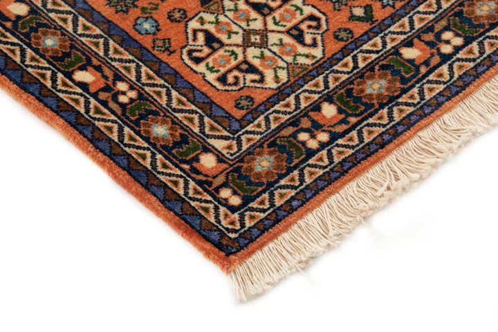 3' 7 x 5' 1 Hand Knotted Nasrabad Persian Wool Rug