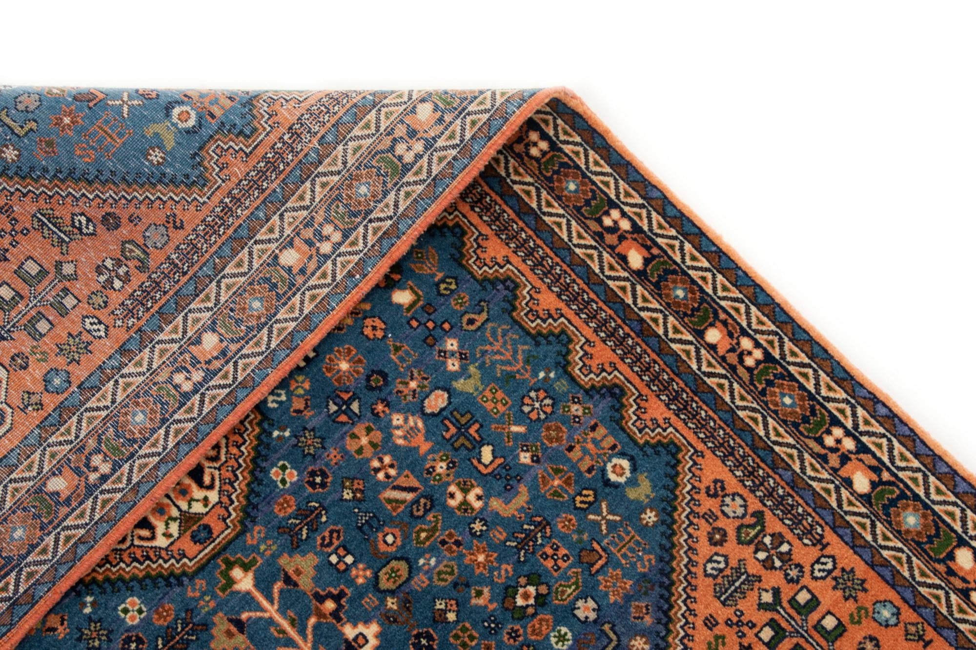 3' 7 x 5' 1 Hand Knotted Nasrabad Persian Wool Rug