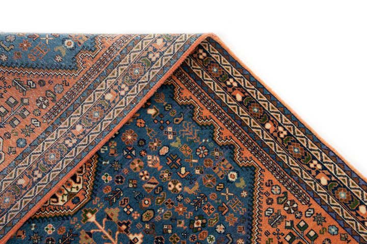 3' 7 x 5' 1 Hand Knotted Nasrabad Persian Wool Rug