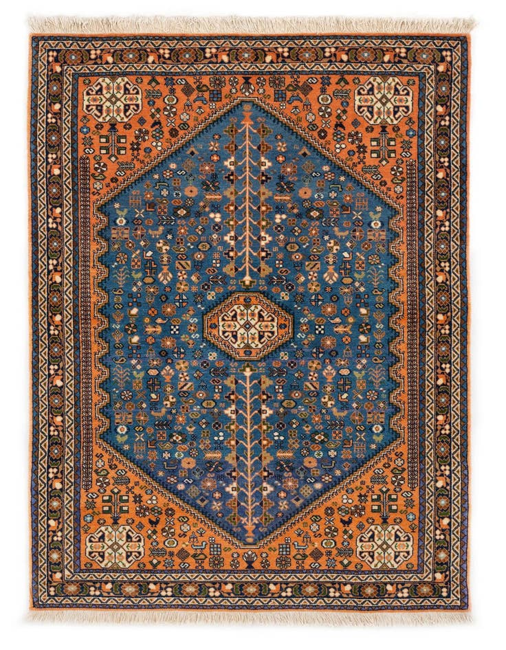 Detail image of 3' 7 x 5' 1 Hand Knotted Nasrabad Persian Wool Rug