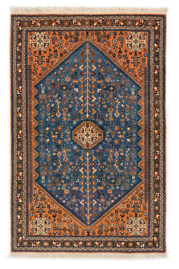 Detail image of 3' 7 x 5' 1 Hand Knotted Nasrabad Persian Wool Rug