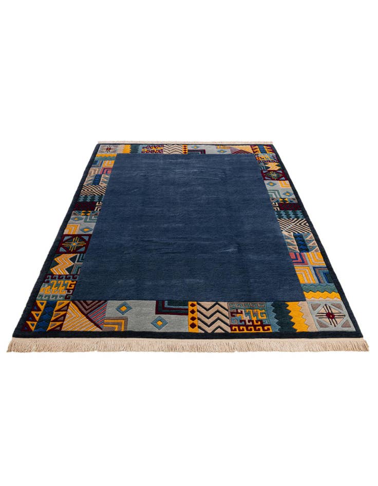 Detail image of 6' 6 x 9' 6  Hand Knotted Nepal Wool Rug