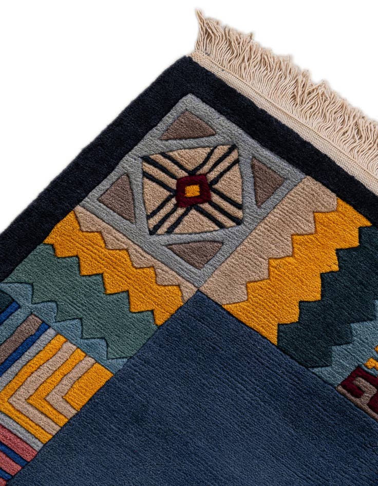 Detail image of 6' 6 x 9' 6  Hand Knotted Nepal Wool Rug