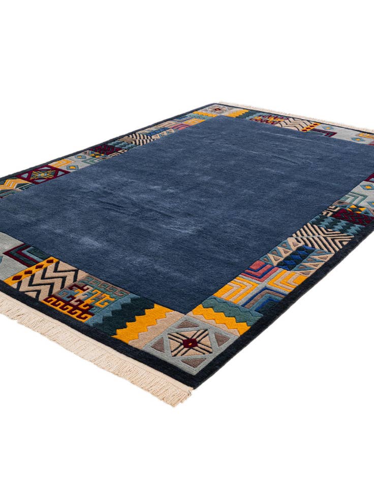 Detail image of 6' 6 x 9' 6  Hand Knotted Nepal Wool Rug