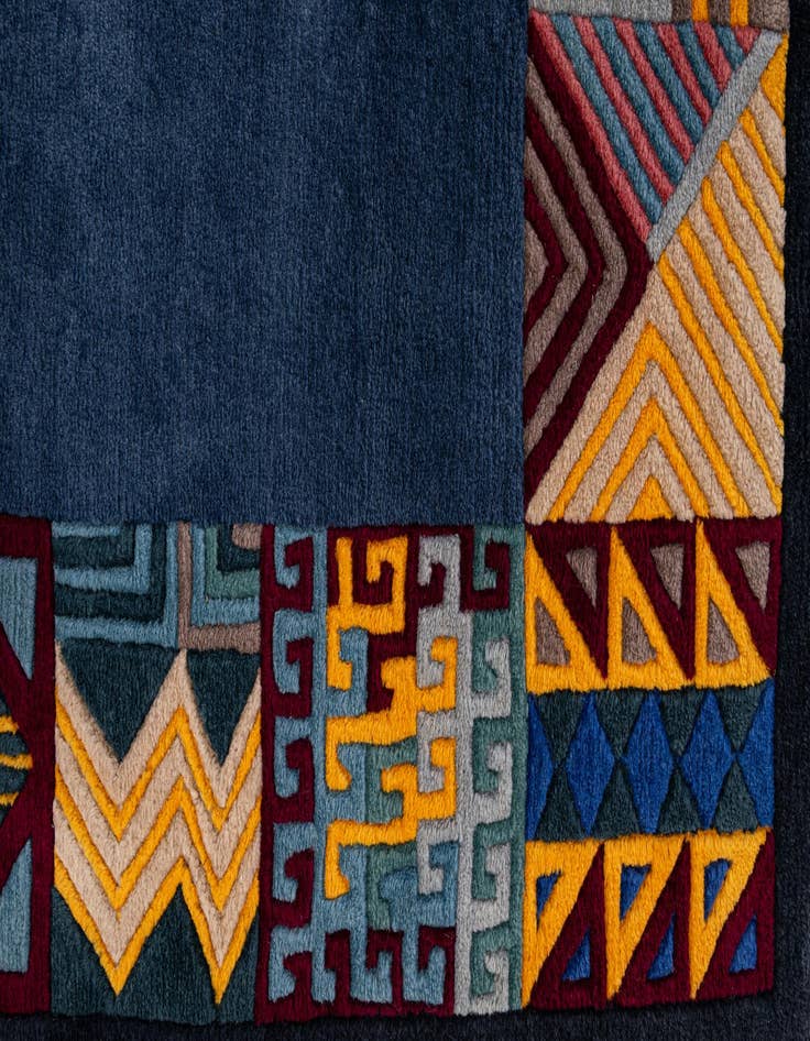 Detail image of 6' 6 x 9' 6  Hand Knotted Nepal Wool Rug