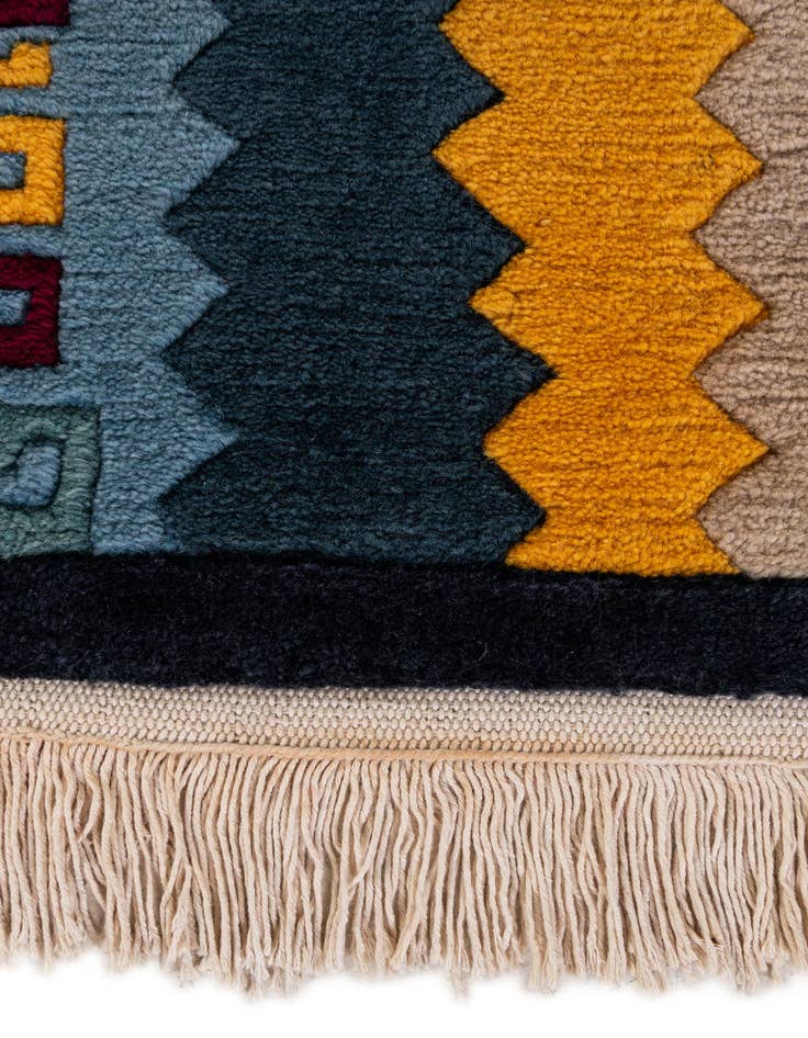 Detail image of 6' 6 x 9' 6  Hand Knotted Nepal Wool Rug