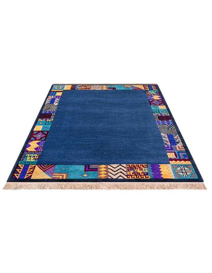 6' 8 x 9' 6 Hand Knotted Nepal Wool Rug