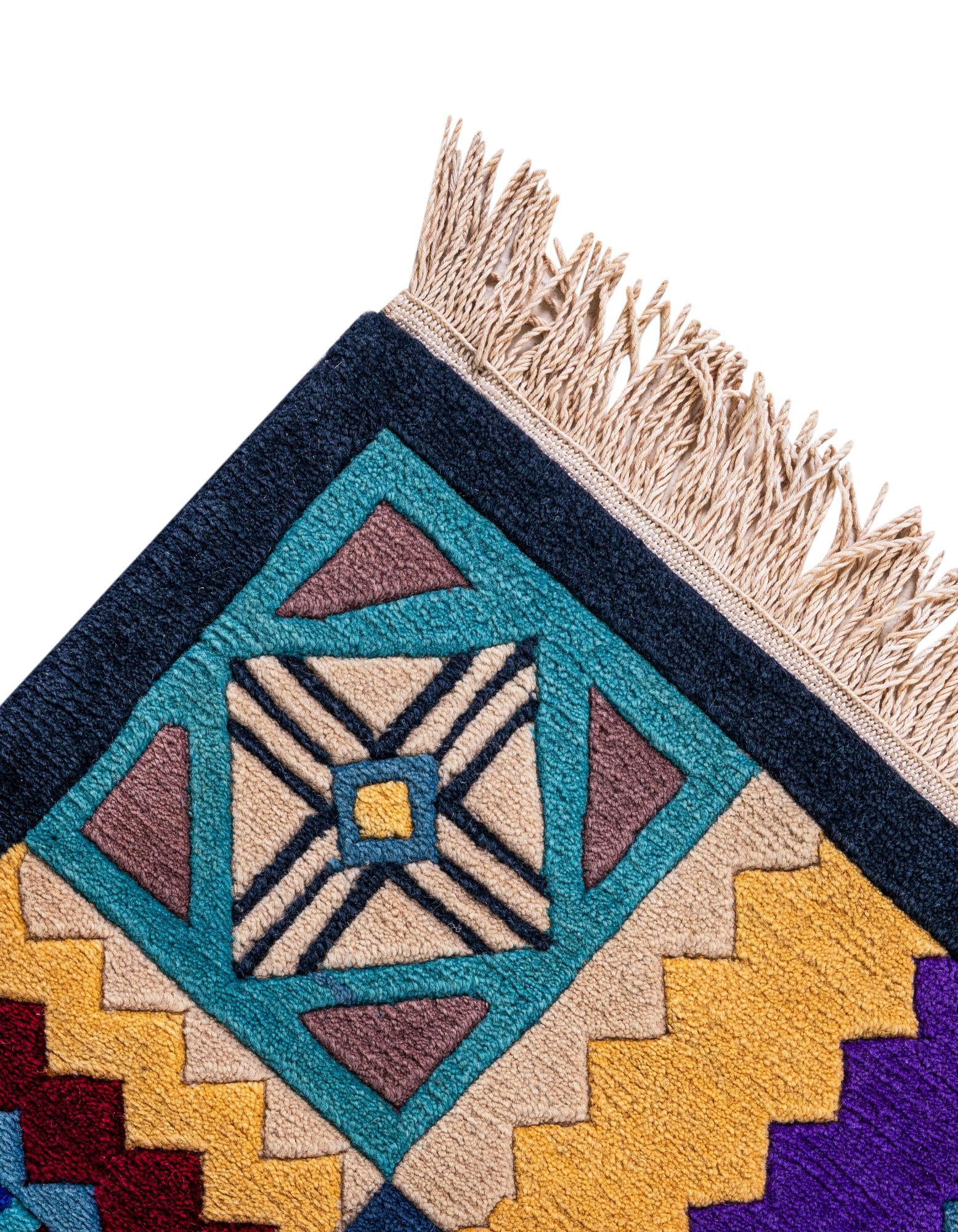 6' 8 x 9' 6 Hand Knotted Nepal Wool Rug