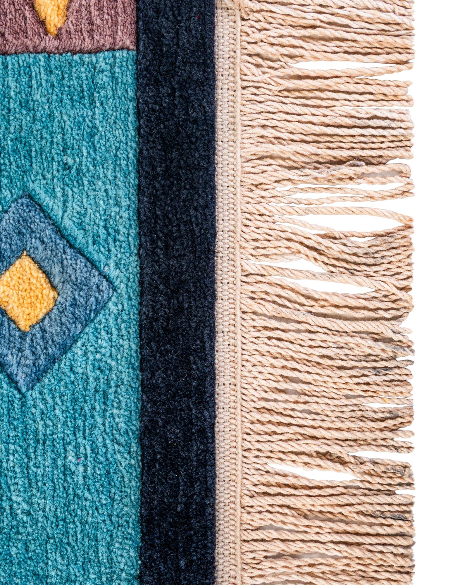 6' 8 x 9' 6 Hand Knotted Nepal Wool Rug