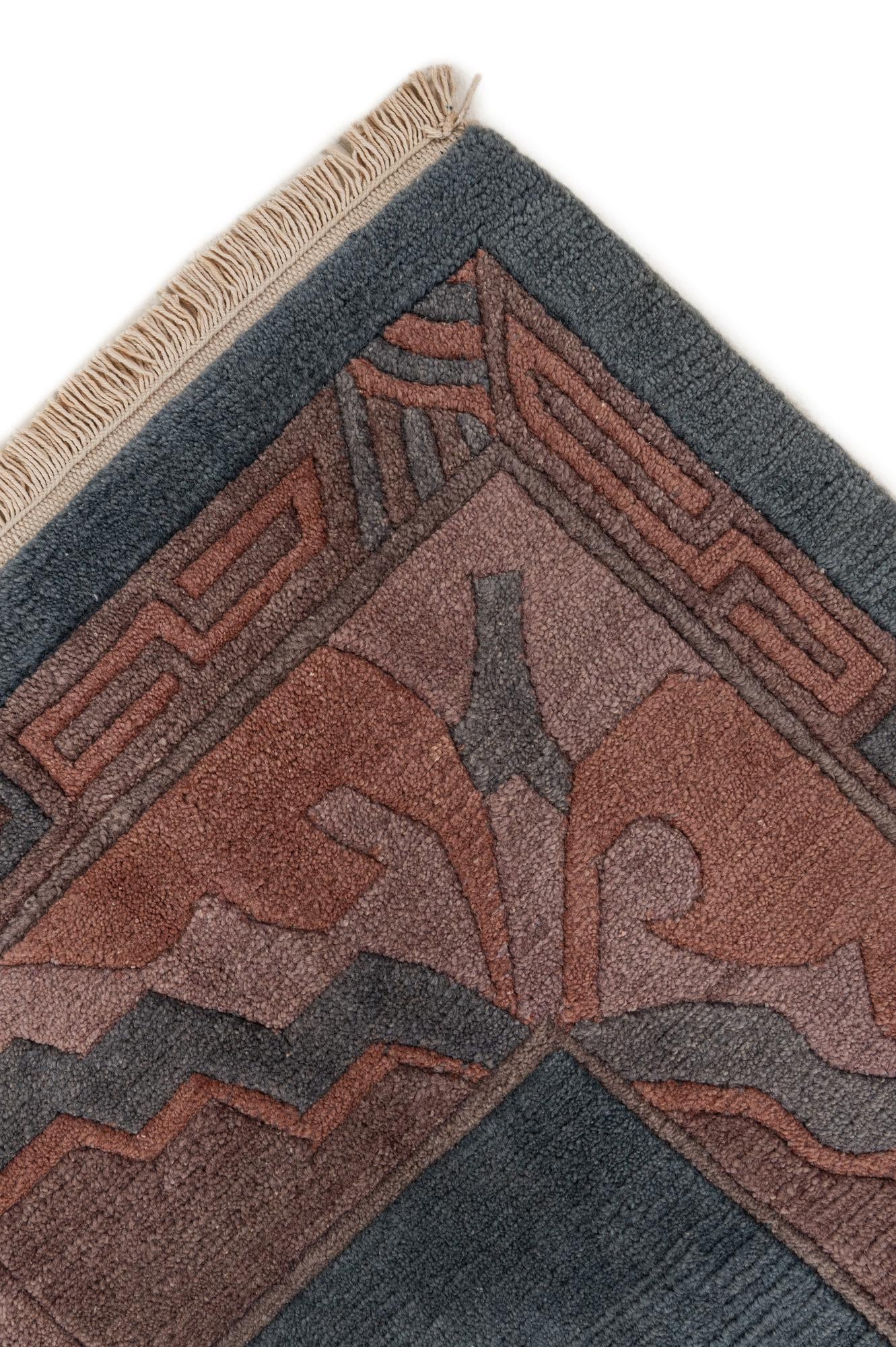 8' 4 x 11' 3 Hand Knotted Nepal Wool Rug