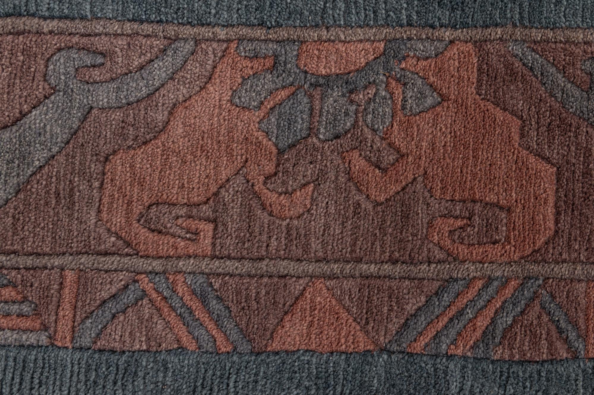 8' 4 x 11' 3 Hand Knotted Nepal Wool Rug