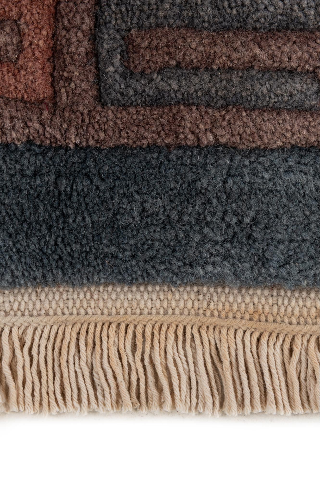 8' 4 x 11' 3 Hand Knotted Nepal Wool Rug