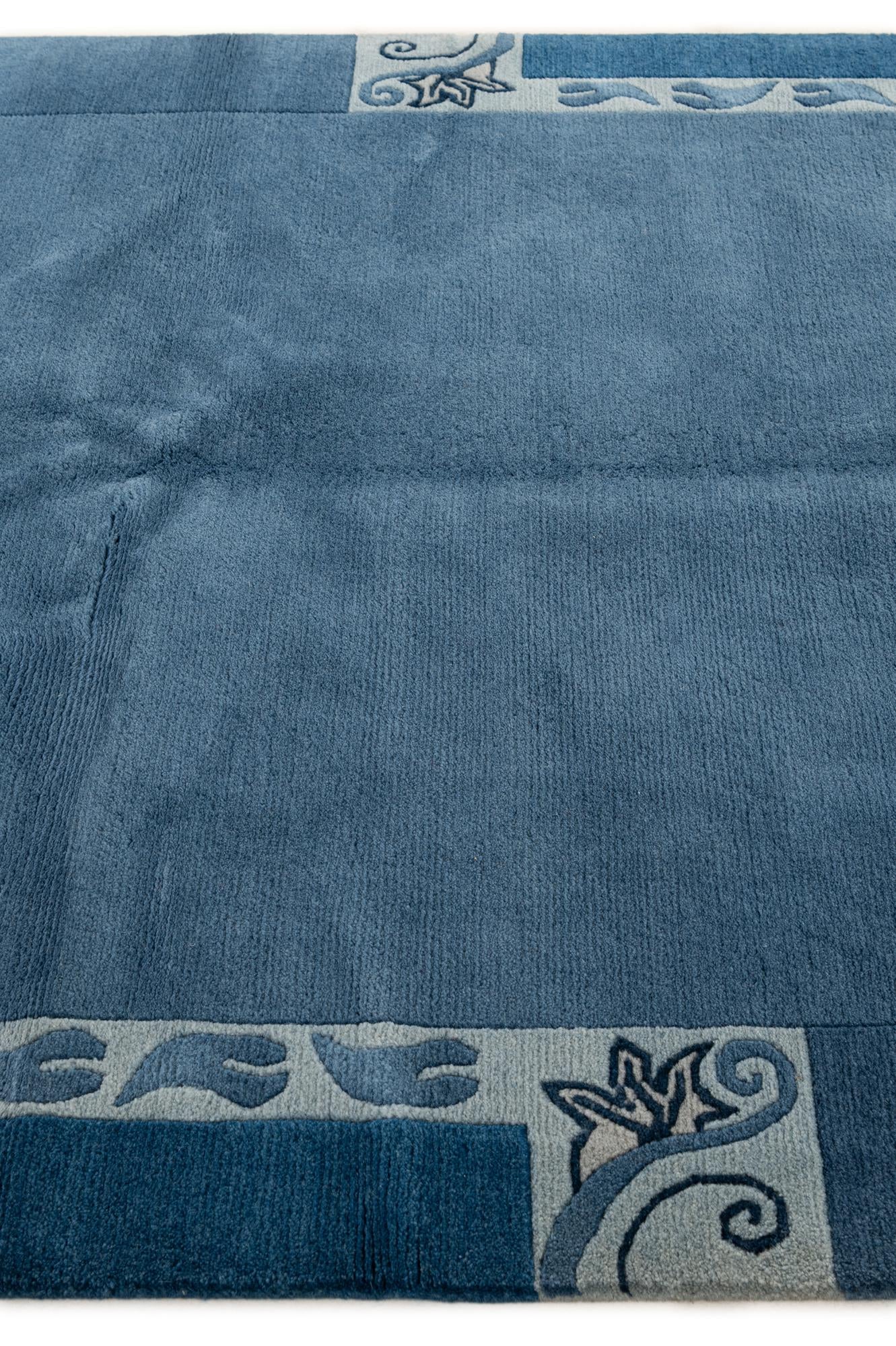 4' 6 x 6' 7 Hand Knotted Nepal Wool Rug