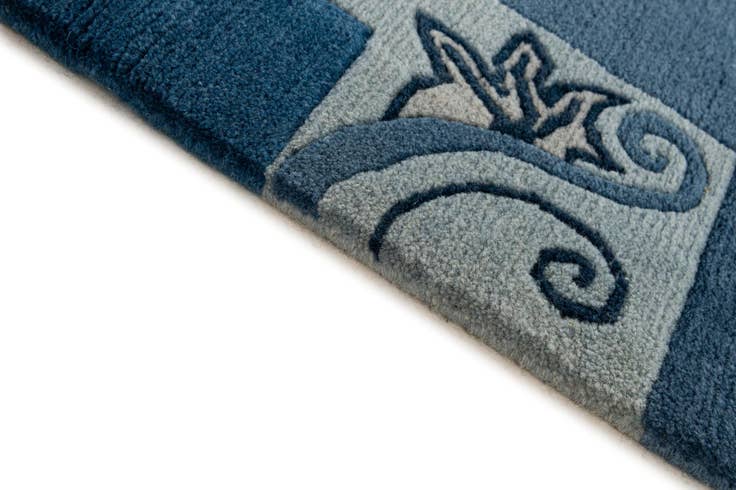 Detail image of 4' 6 x 6' 7 Hand Knotted Nepal Wool Rug