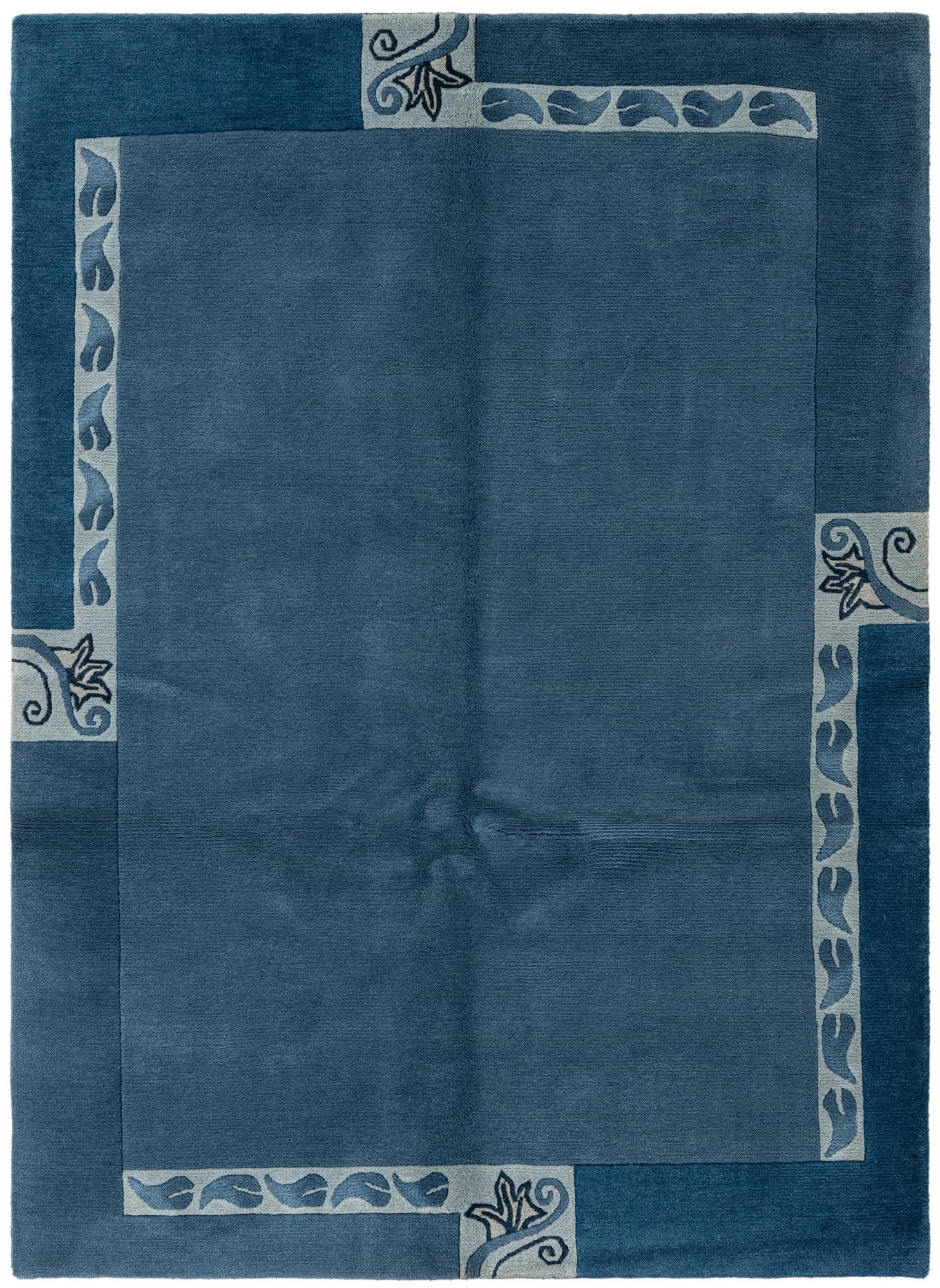 4' 6 x 6' 7 Hand Knotted Nepal Wool Rug