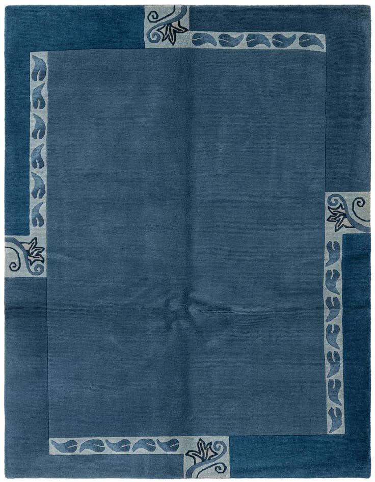 Detail image of 4' 6 x 6' 7 Hand Knotted Nepal Wool Rug