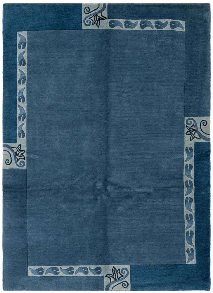 4' 6 x 6' 7 Hand Knotted Nepal Wool Rug