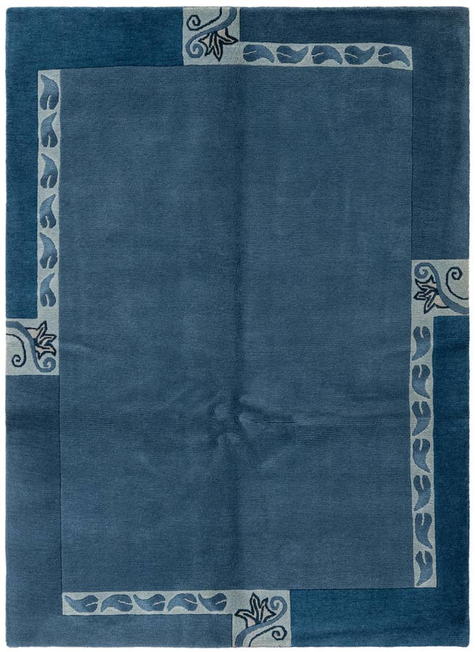 Detail image of 4' 6 x 6' 7 Hand Knotted Nepal Wool Rug