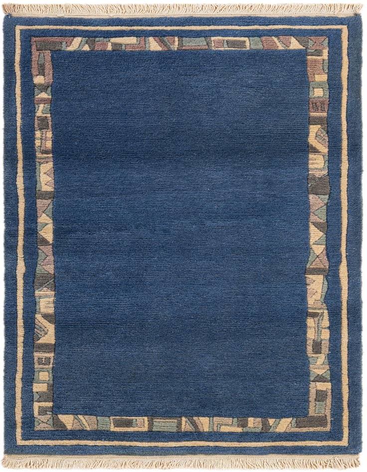 Detail image of 2' 5 x 4' 6 Hand Knotted Nepal Wool Rug