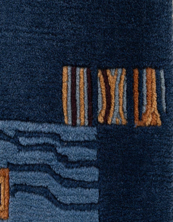 Detail image of 2' 1 x 3' 1  Hand Knotted Nepal Wool Rug
