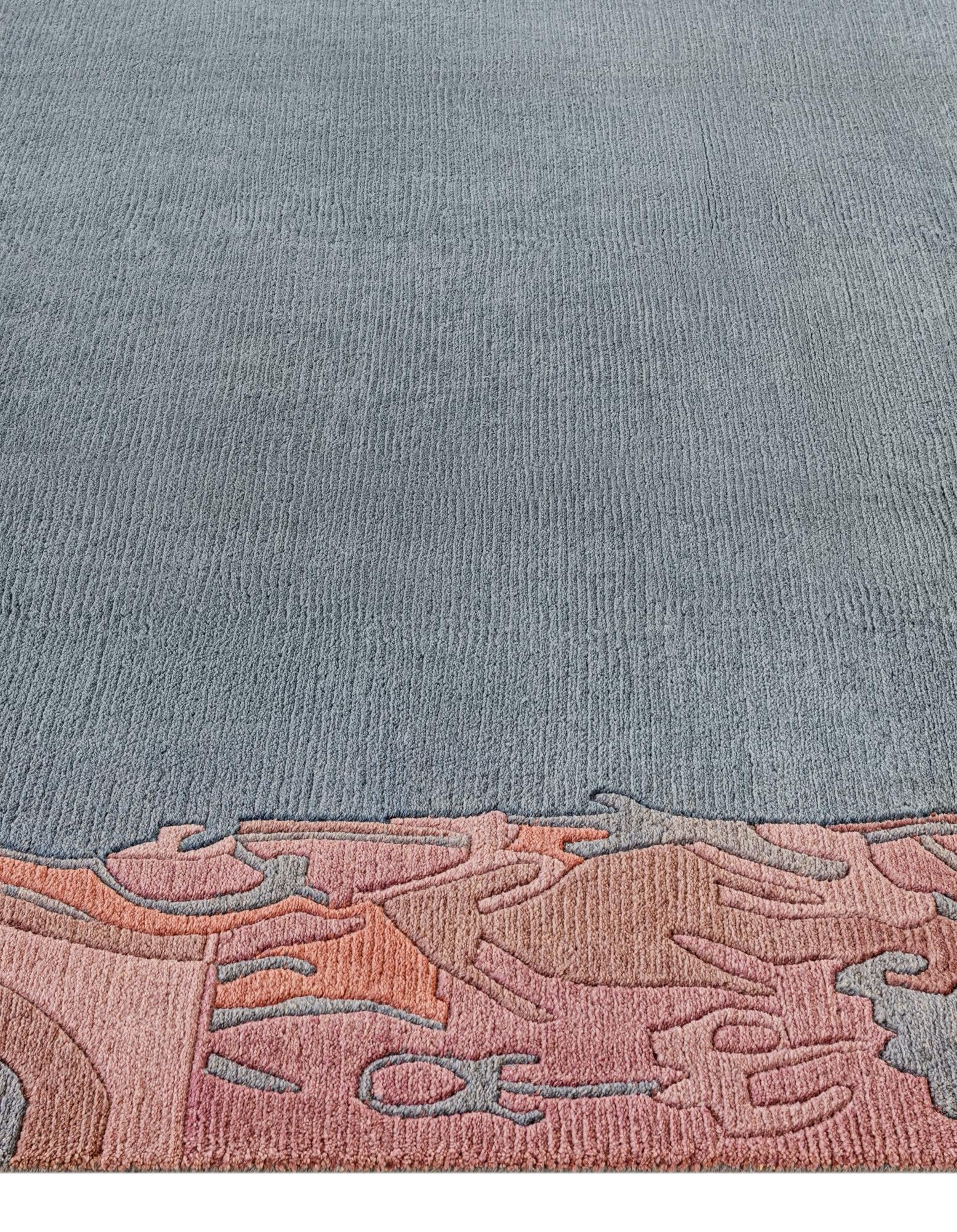 8' 5 x 11' 3 Hand Knotted Nepal Wool Rug