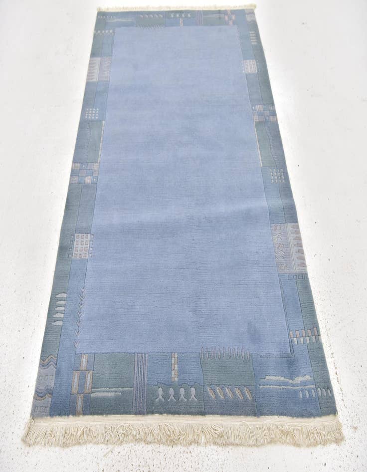 Detail image of 4' x 5' 10 Hand Knotted Nepal Wool Rug