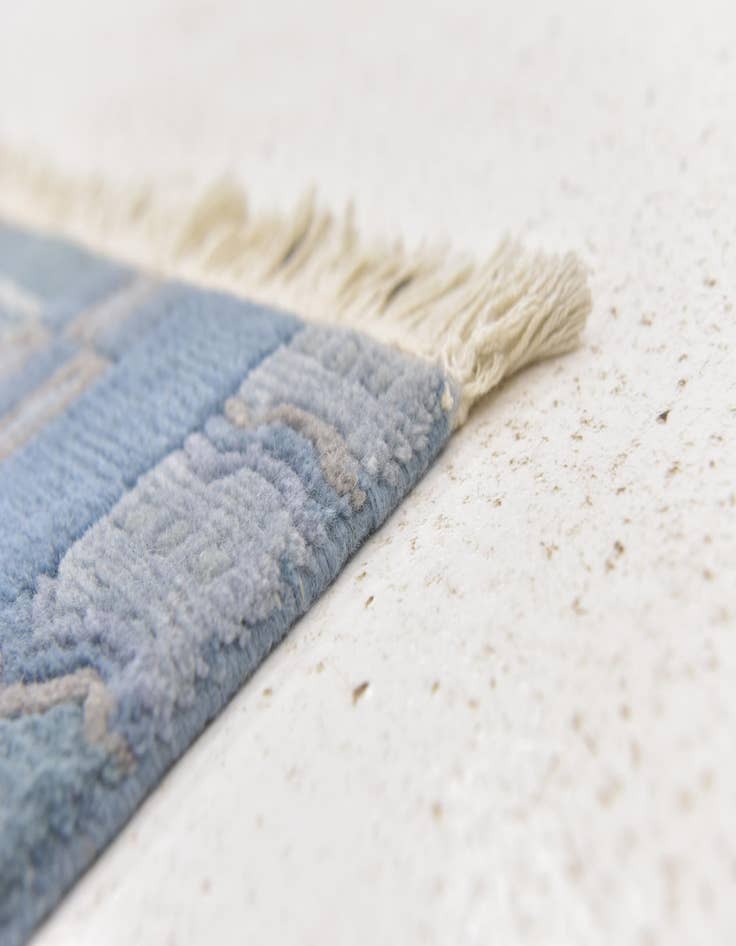 Detail image of 4' x 5' 10 Hand Knotted Nepal Wool Rug