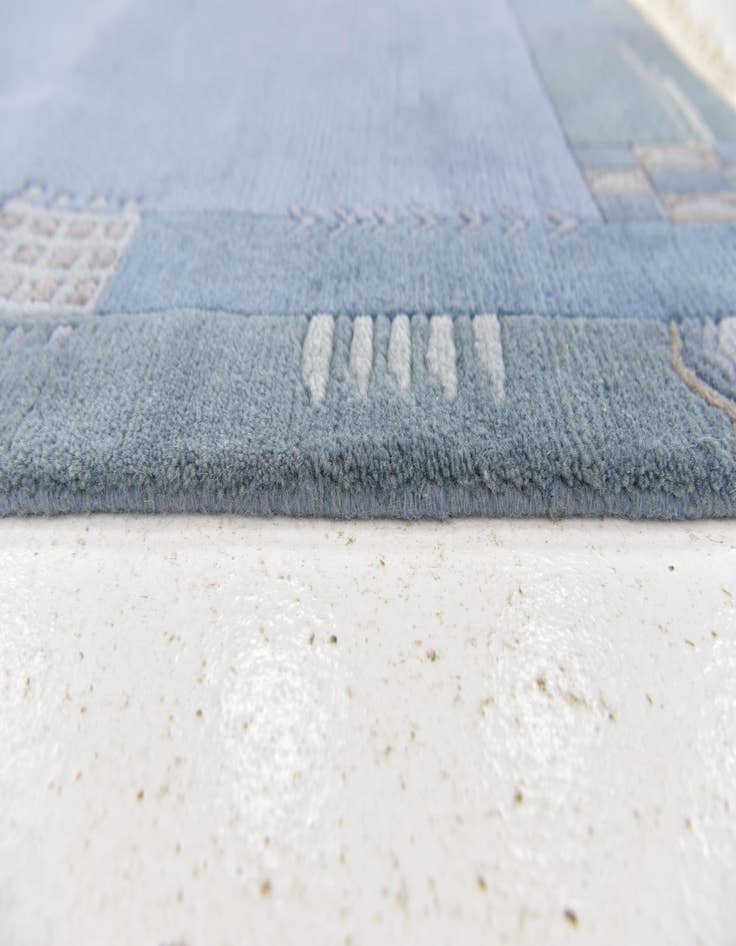 Detail image of 4' x 5' 10 Hand Knotted Nepal Wool Rug