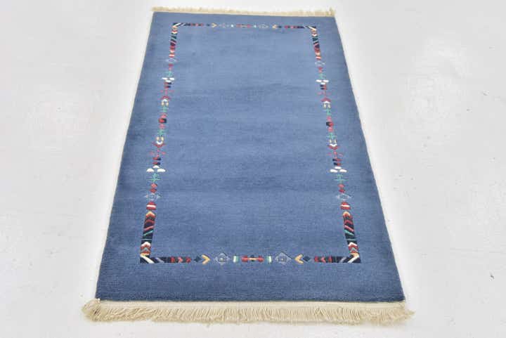 2' 6 x 4' 7 Hand Knotted Nepal Wool Rug