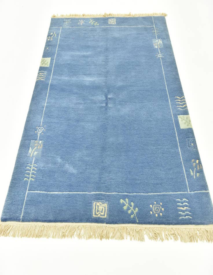 Detail image of 5' 1 x 5' 9 Hand Knotted Nepal Wool Rug