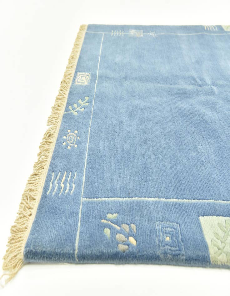 Detail image of 5' 1 x 5' 9 Hand Knotted Nepal Wool Rug