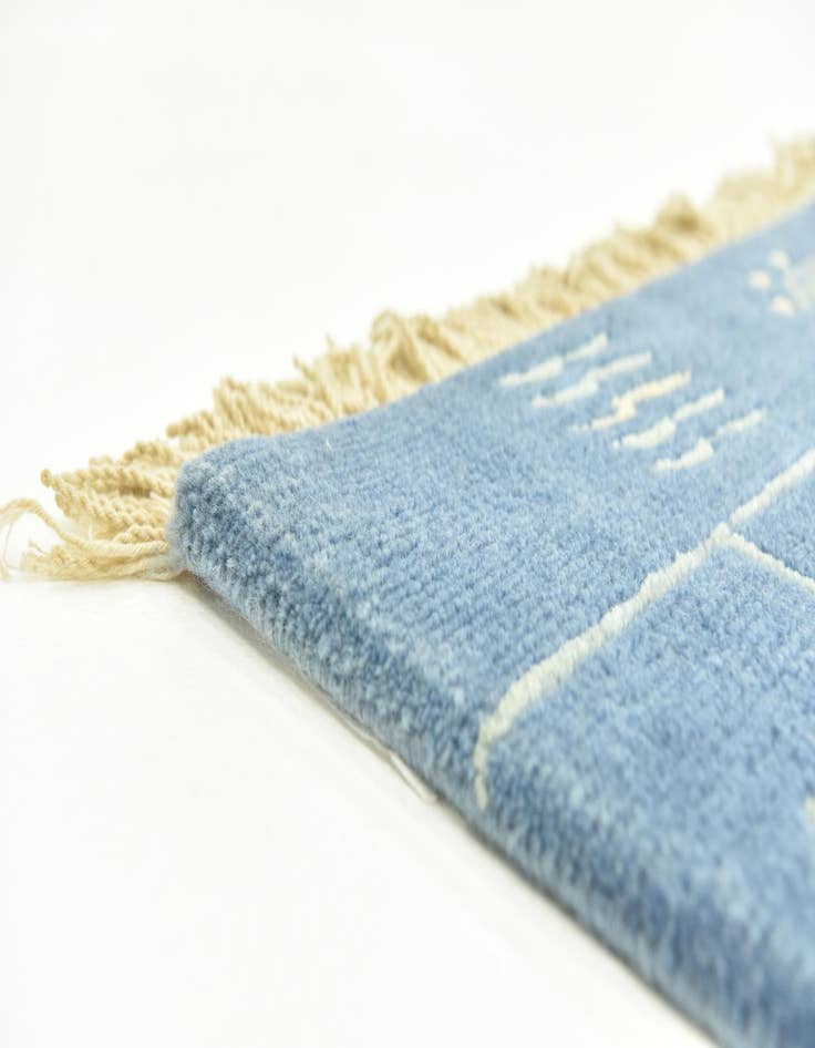 Detail image of 5' 1 x 5' 9 Hand Knotted Nepal Wool Rug